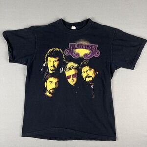 VTG Alabama Band T Shirt FIts Medium 90s‎ Country Music Back Graphic Made in USA